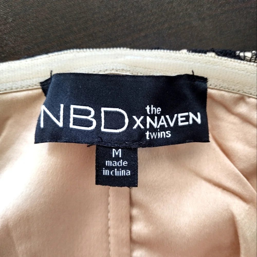 NBD x Naven Twins I Gotta Feeling Black Lace Dress - Picture 9 of 9